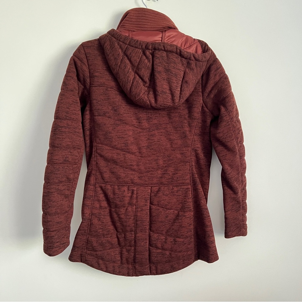 The North Face Indy Insulated Parka Sequoia Red Maroon Heather Jacket Coat Small - Picture 8 of 13